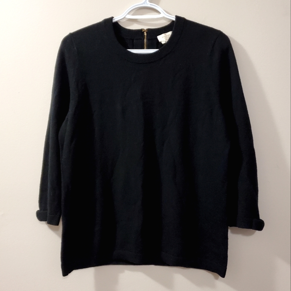 Kate Spade ♠️ Wool Cashmere Sweater with Bow Detail - Size XL